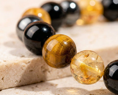The Prosperity Anchor: Tiger's Eye & Citrine Manifestation Bracelet - ModernEnergyLab.com