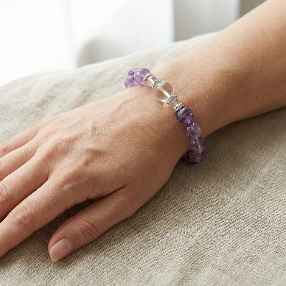 💜 The Prosperity Catalyst: Amethyst & Clear Quartz Attract Wealth & Manifest Abundance
