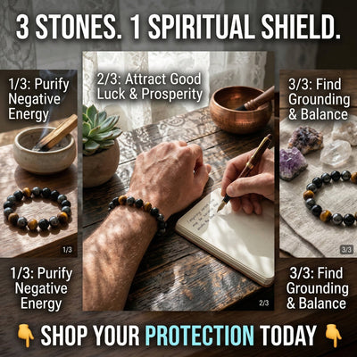 The Triple Protection Bracelet: Your Ultimate Energy Shield 🌟🛡️（10mm） - ModernEnergyLab.com
