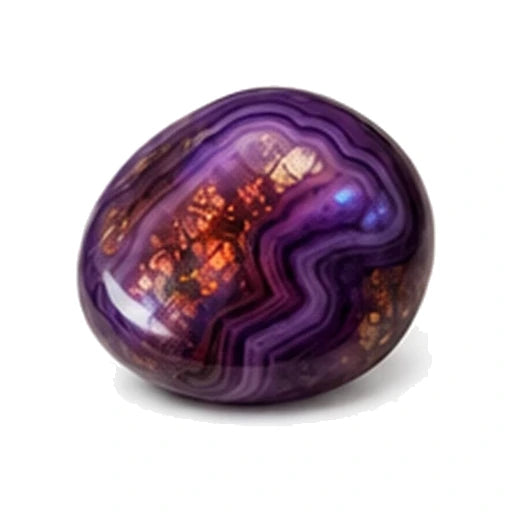 Purple Fire Agate material specimen reference